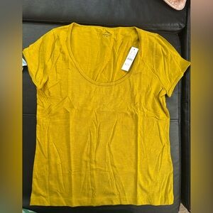 J. Crew Mustard Short Sleeve Tee